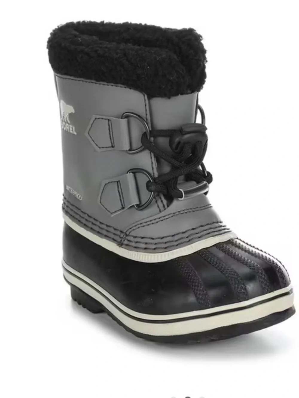 Sorel Kids Grey and Black Waterproof Winter Boot